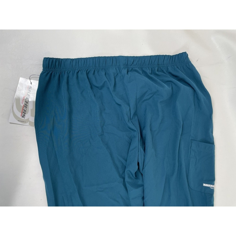 Skechers Barco Scrubs 3PKT Reliance Cargo Drawstring Pants Womens L Bahama NWT - Picture 5 of 10